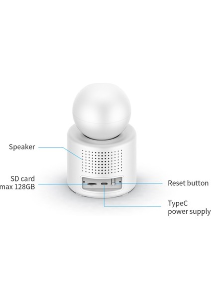 AS671 Akıllı Wifi Güvenlik Kamerası Kendinden Ekranlı Karşılıklı Görüşme fırsatları