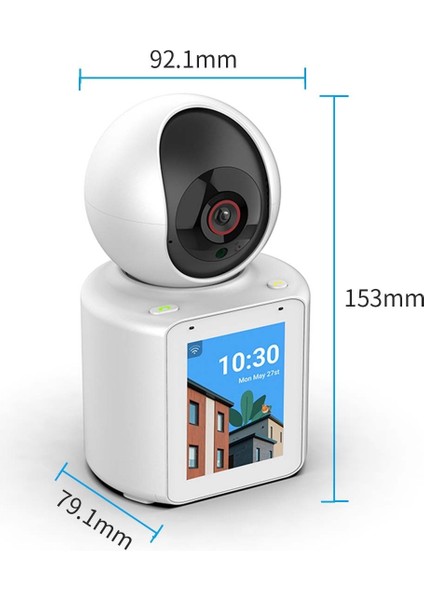 AS671 Akıllı Wifi Güvenlik Kamerası Kendinden Ekranlı Karşılıklı Görüşme indirimleri