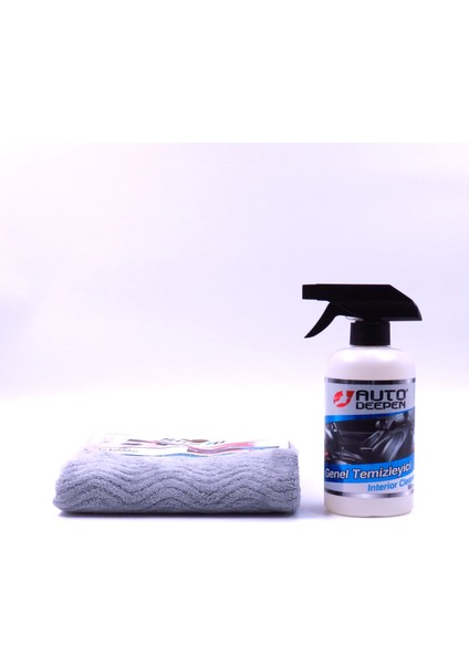 2'li Avantaj Set, Auto Deepen Oto Genel Temizleyici 500 ml, Silvia Mikrofiber Magic Oto Yıkama Bezi, 50x70 cm