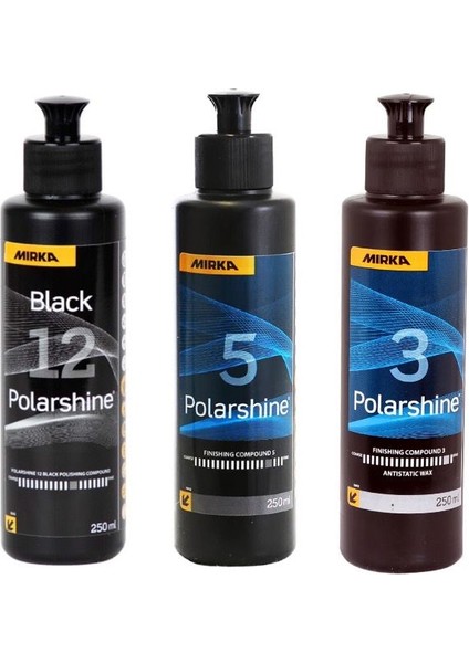 12 Siyah Ince Pasta 5 Hare Giderici 3 Boya Koruyucu Wax 250 ml