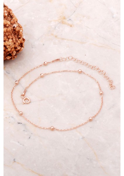 Top Top Rose Gümüş Büyük Beden Bileklik 4766