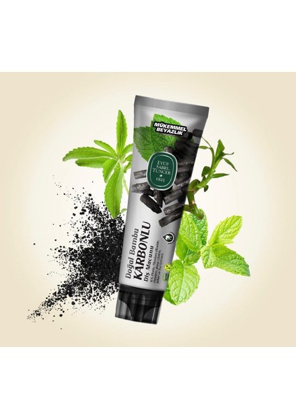 Vegan, Glutensiz Doğal Diş Macunları(Karbon, Karabaş Otu Lavanta ve Kekik, Çam Özü 90 Ml)