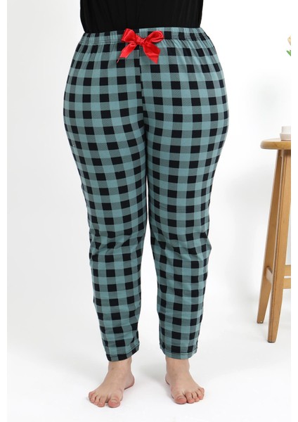 Kadın Pamuklu Büyük Beden Alt Pijama 27557 Turkuaz fiyatları