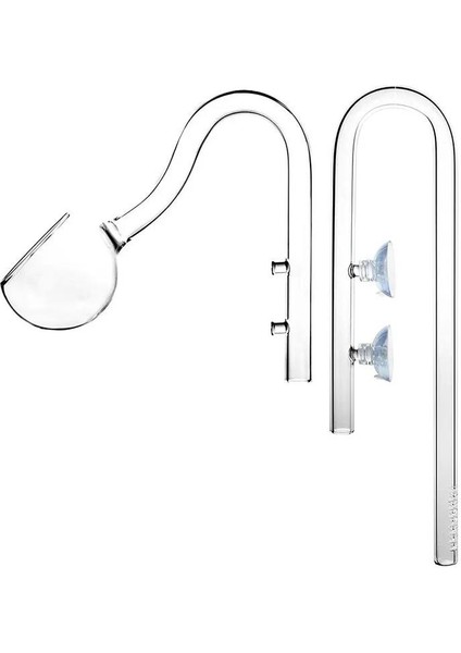 Aquapro Poppy Glass Pipe 16MM Dış Filtre Cam Emiş Basış