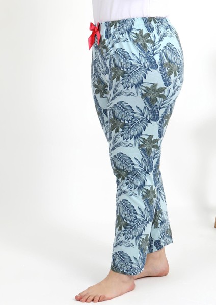 Kadın Pamuklu Büyük Beden Alt Pijama 27558 Mavi fiyatları