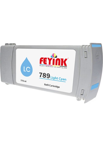 ® Hp Latex 789 Light Cyan (Lc) Orijinal Mürekkep Dolumlu Feyink Kartuş 775ML