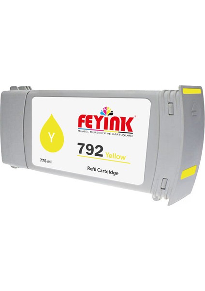 ® Hp Latex 792 Yellow (Y) Orijinal Mürekkep Dolumlu Feyink Kartuş 775ML