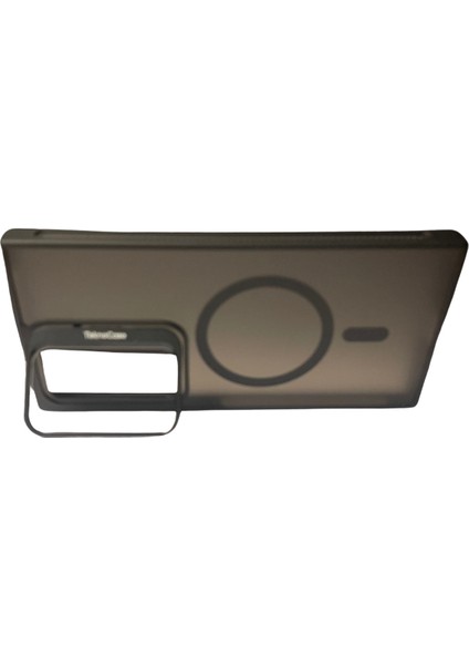 S23 Ultra Kılıf Magsafe Şarj Özellikli Standlı Protective Kapak - Lens Koruma