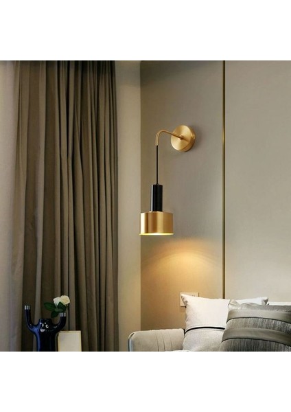 Metal Retro Dekoratif Rustik Gold Aplik