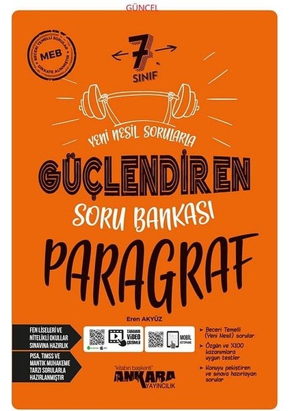 Güncel 7.sınıf Paragraf Yeni Nesil Sorularla Güçlendiren Soru Ban