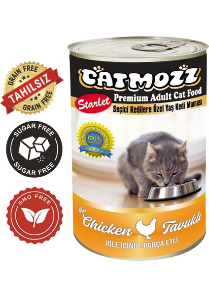 Starlet Premium Karışık Kedi Konservesi 24 x 415 G