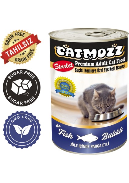 Starlet Premium Karışık Kedi Konservesi 24 x 415 G