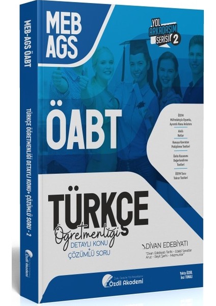 Öabt Meb Ags Türkçe 2. Kitap Divan Edebiyatı Konu Anlatımlı Soru Bankası Özdil Akademi Yayınları
