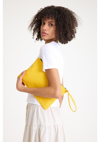 Premium Kadın Renkli Astarlı Fermuarlı Clutch El Çantası Portföy fırsatları