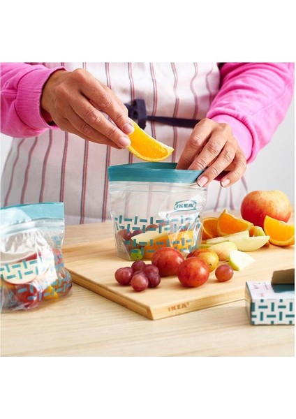 Ikea Istad Kilitlenebilir Buzdolabı Poşeti Gri-Yeşil 0,3 Lt 25 Adet fiyatları