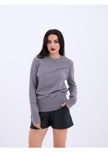 4217 Triko Basic Kazak-Gri