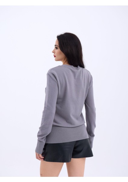 4217 Triko Basic Kazak-Gri