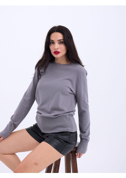 4217 Triko Basic Kazak-Gri