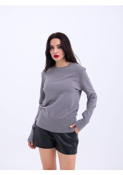 4217 Triko Basic Kazak-Gri