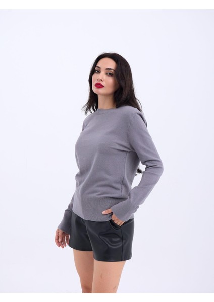 4217 Triko Basic Kazak-Gri