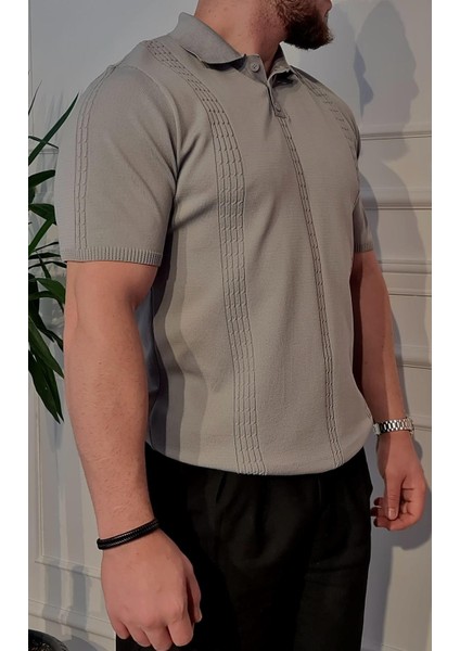 Çizgi Desenli Polo Yaka T-Shirt fiyatları
