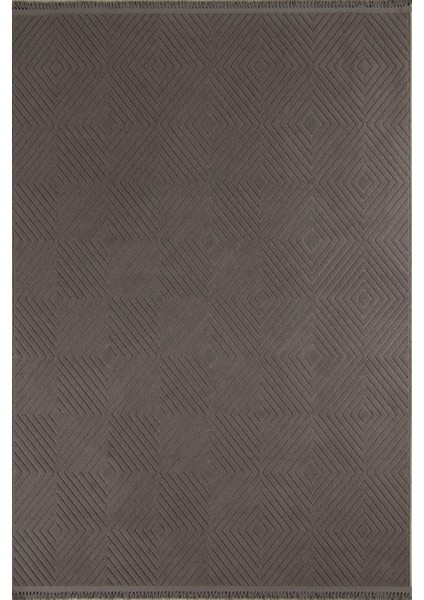 Molde 9206 Koyu Gri Koridor Halısı Kesme Yolluk Mutfak Halısı Modern Salon halısı