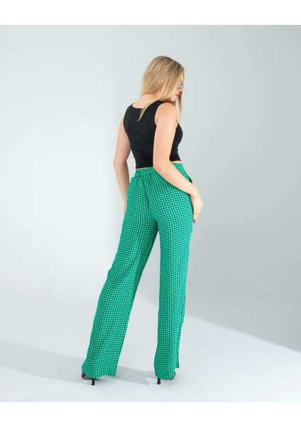 Retro Desen Cepli Yeşil Pantolon indirimleri