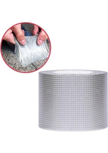 Yüksek Sıcaklık Dayanan Su Geçirmez Çatı Boru Duvar Çatlak Yapışkan Bant Folyo 5 mt x 10 cm