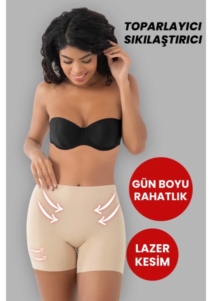 Dikişsiz Toparlayıcı Şekillendirici Iz Yapmaz Lazer Kesim Anti Selülit Kadın Boxer Korse modelleri