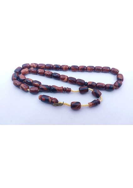 Isa Balkaya Usta Eseri 12 Kat Ipe Dizili Konik Delim(Eski Usul) Eski Sıkma Kehribar Sertifikalı 7342