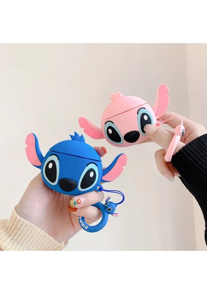Mavi Stich Airpods Pro 3 Kılıfı
