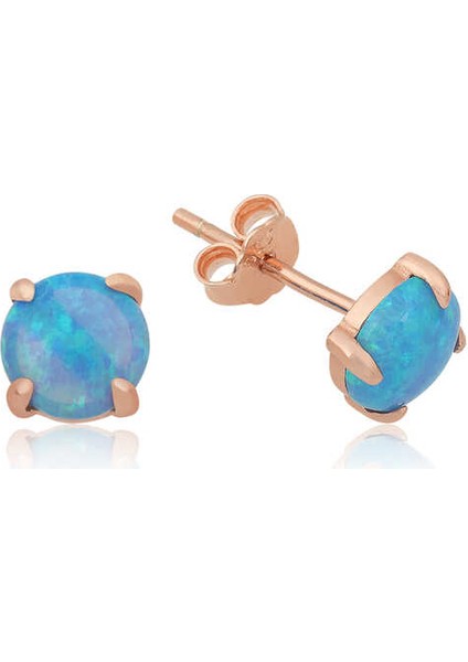 Gümüş Opal Taş Küpe