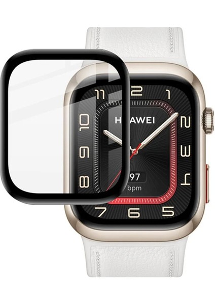 Huawei Watch D2 Için Çerçeveli Tam Kaplayan 3D Pet Ekran Koruyucu Film - FC016