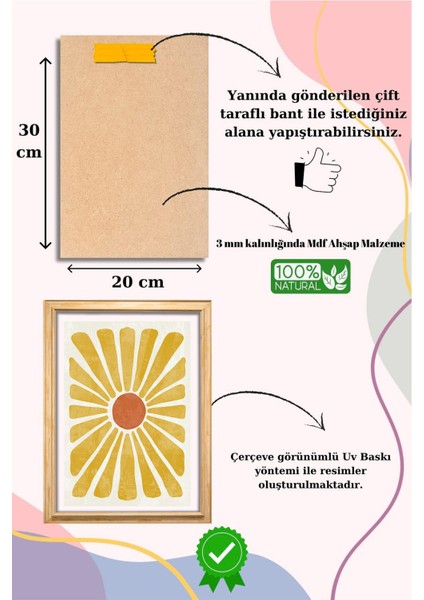 5 Parça Çerçeve Görünümlü Mdf Tablo Seti, Oturma Odası, Salon, Ofis, Ev Duvar Tablosu modelleri
