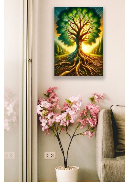 Şık Ahşap Duvar Tablo Modeli, Ev, Yatak Odası, Salon, Ofis Çerçeve Görünümlü Estetik Duvar Dekoru