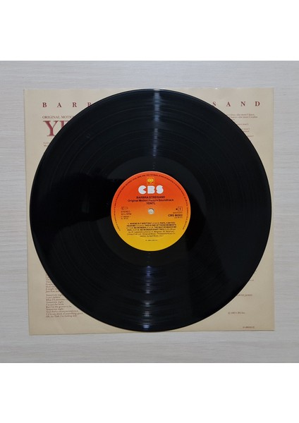 - Yentl - Soundtrack - 1983 - Dönem Baskı Plak - Longplay - Lp modelleri