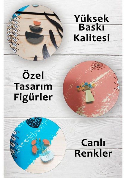 3'lü Şık Modern Boho Ahşap Tablo Modeli, Ev, Oturma Odası, Salon, Ofis Duvar Dekorasyonu fiyatları