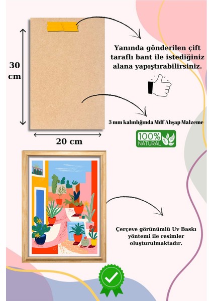 5 Parça Çerçeve Görünümlü Mdf Tablo Seti, Oturma Odası, Salon, Ofis, Ev Duvar Tablosu modelleri