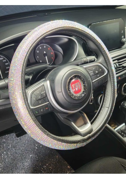 Yaldızlı Full Taşlı Geçmeli Kadın Sürücülere Özel Direksiyon Kılıfı Karbon Detaylı modelleri