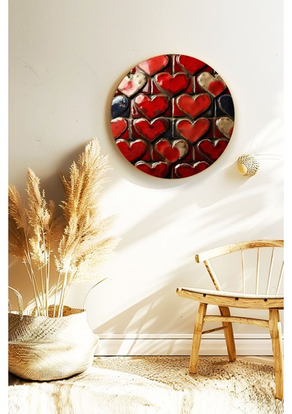 Kalpli Modern Duvar Dekoru, Yuvarlak Ahşap Mdf Tablo, Ev, Oturma Odası, Ofis Dekoratif Süs fiyatları