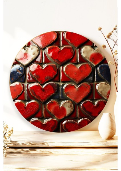 Kalpli Modern Duvar Dekoru, Yuvarlak Ahşap Mdf Tablo, Ev, Oturma Odası, Ofis Dekoratif Süs modelleri