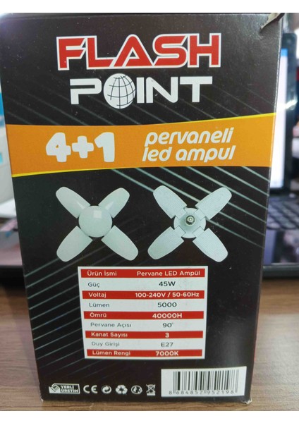 4+1 Pervane LED Ampul modelleri