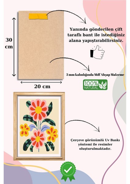 5 Parça Çerçeve Görünümlü Mdf Tablo Seti, Oturma Odası, Salon, Ofis, Ev Duvar Tablosu modelleri