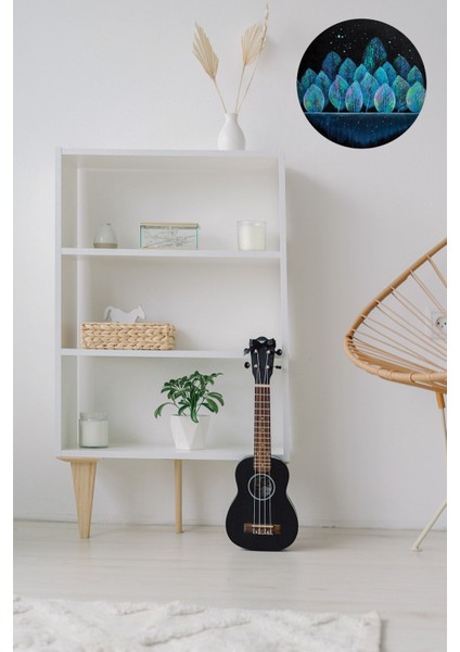 Yaprak Ahşap Tablo,, Ev, Oturma Odası, Yatak Odası, Salon, Ofis Duvar Dekoru Süsü