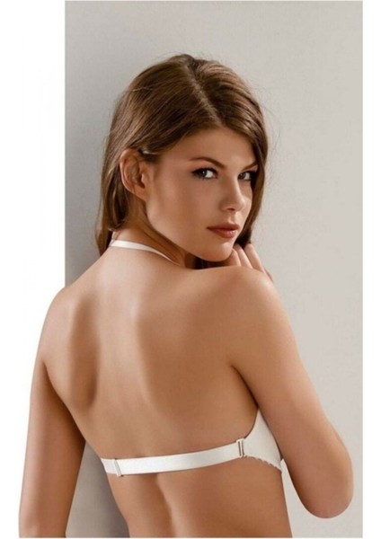 Ivonne Basıc Bra - 7042 Destekli Dolgulu Sırtı Şeffaf Straplez Sütyen fırsatları