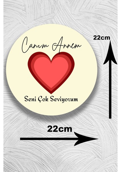 Anneler Için Ahşap Tablo Modeli, Hediyelik Şık Duvar Süsü, Ev, Mutfal Salon Duvar Dekorasyonu