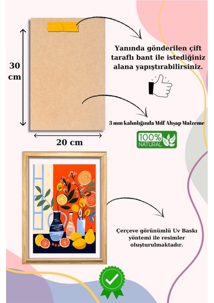 5 Parça Çerçeve Görünümlü Mdf Tablo Seti, Oturma Odası, Salon, Ofis, Ev Duvar Tablosu modelleri