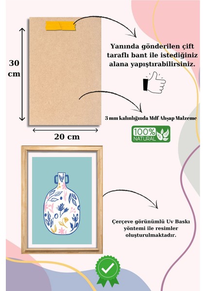 5 Parça Çerçeve Görünümlü Mdf Tablo Seti, Oturma Odası, Salon, Ofis, Ev Duvar Tablosu modelleri