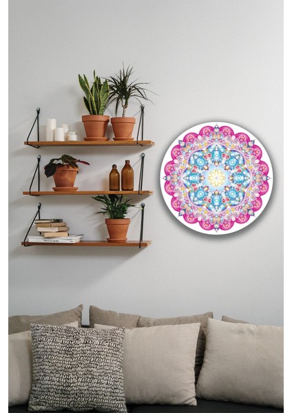 Mandala Desenli Ahşap Tablo Modeli, Ev, Oturma Odası, Salon, Ofis Şık Duvar Dekorasyonu fırsatları