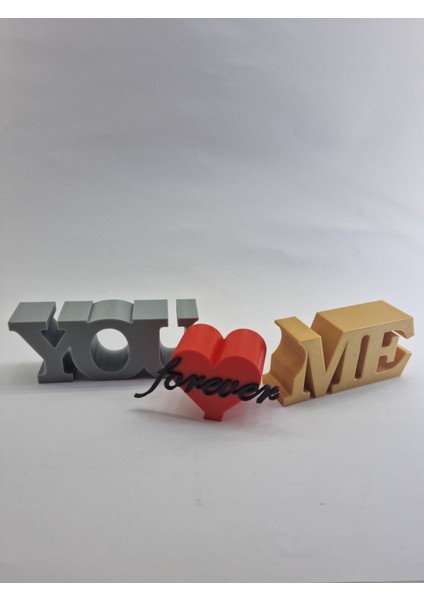 Aşkın 3 Boyutlu Ifadesi: "you, Me, Forever" 3D Baskı Dekor
